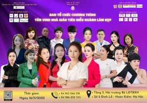 Ban tổ chức chương trình tôn vinh nhà giáo tiêu biểu ngành làm đẹp năm 2022